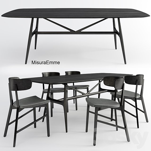 Table + chairs MisuraEmme
