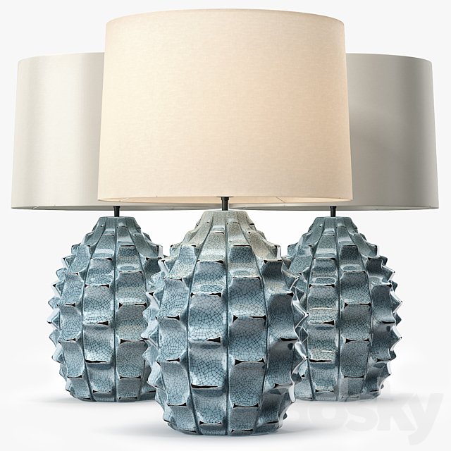 LuxDeco Bayern Table Lamp - Turquoise Base