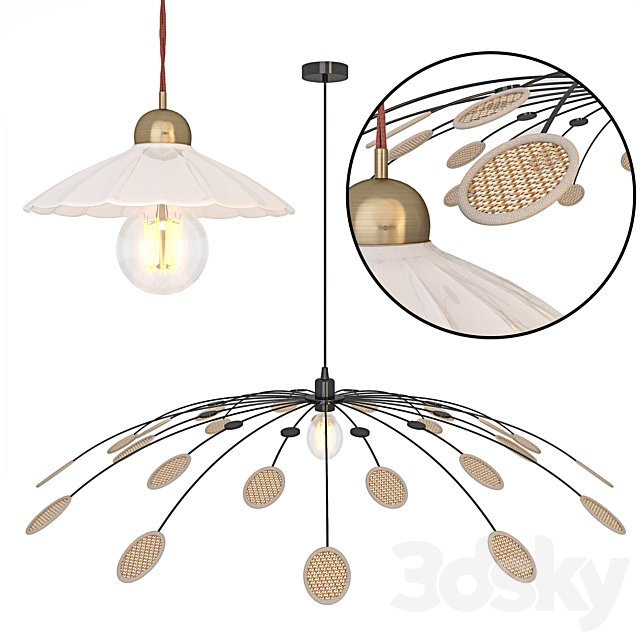 Lamps Festonia Leonie set