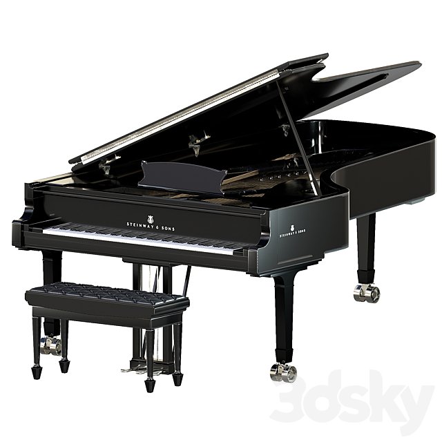 Steinway & Sons Black Piano