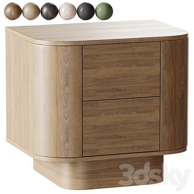Bedside table West 55x50 Natural Oak
