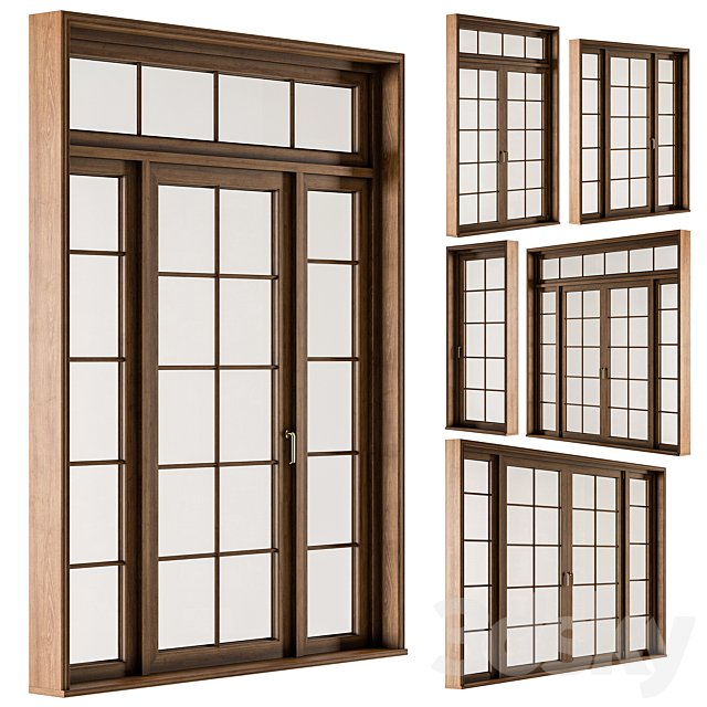 Classic Wooden - Windows Set 25