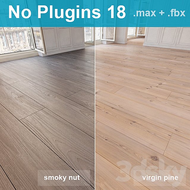 Parquet 18 (2 species, without the use of plug-ins)