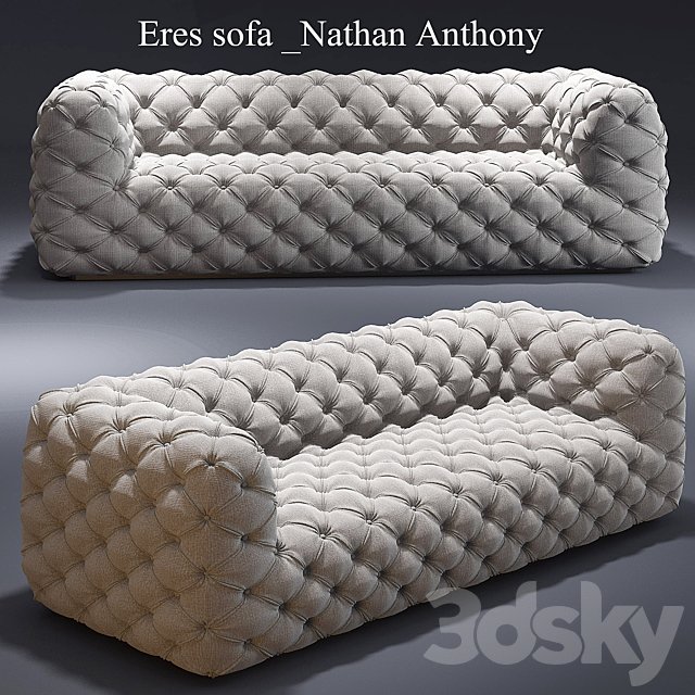 Eres sofa Nathan Anthony Tufted sofa