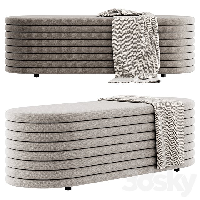 Rialto storage bench by cb2
