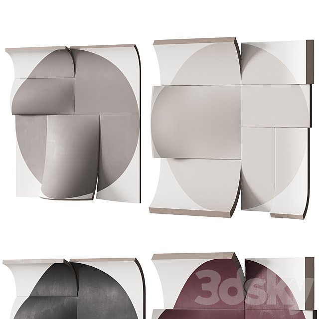 410 decorative wall art 21 drawn circle paint artwork 2 options 4 COLORS