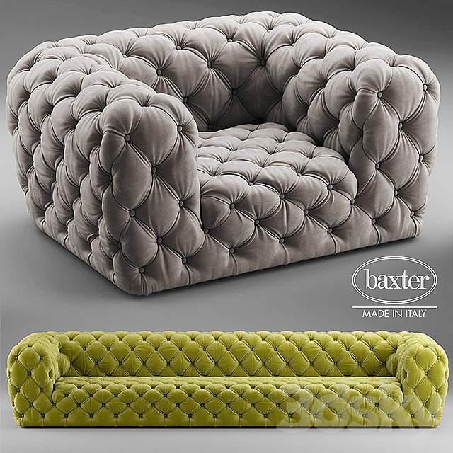 Sofa and chair baxter CHESTER MOON