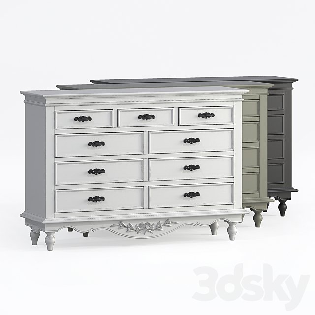 Chest of drawers Provence KMP4 Country Style