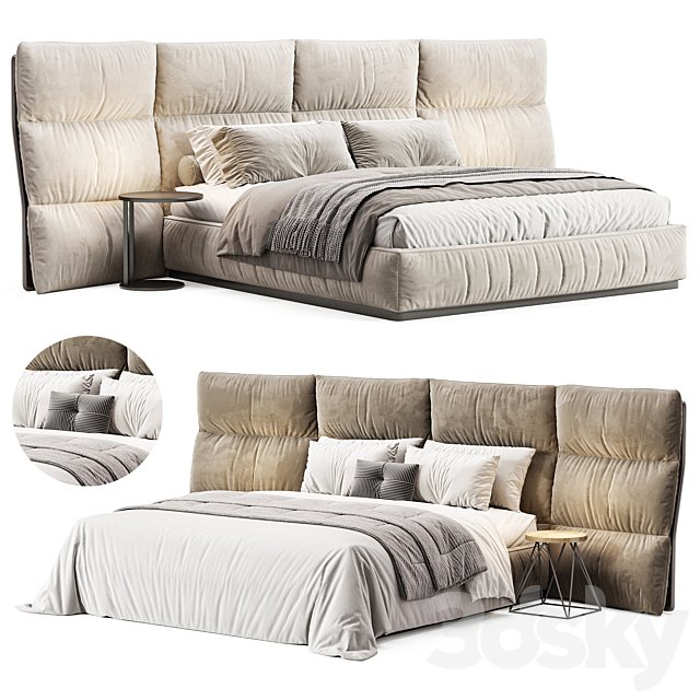 Palau bed by Visionnaire