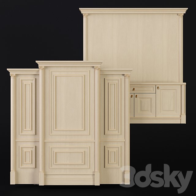Wall panels. Sameba