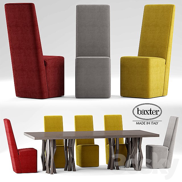 Table and chairs Baxter GRAZ