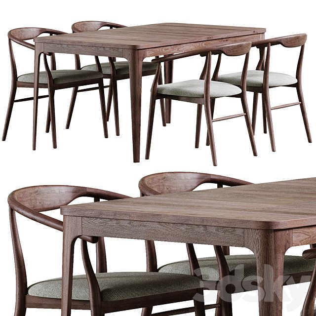 New York Table and Turin Chair by deephouse