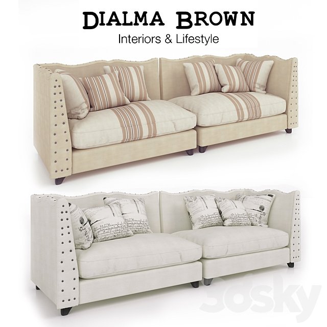 Sofa Dialma Brown (in two colors)