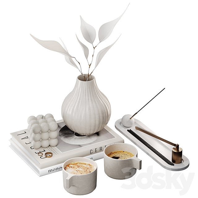Decorative set for coffee table 06