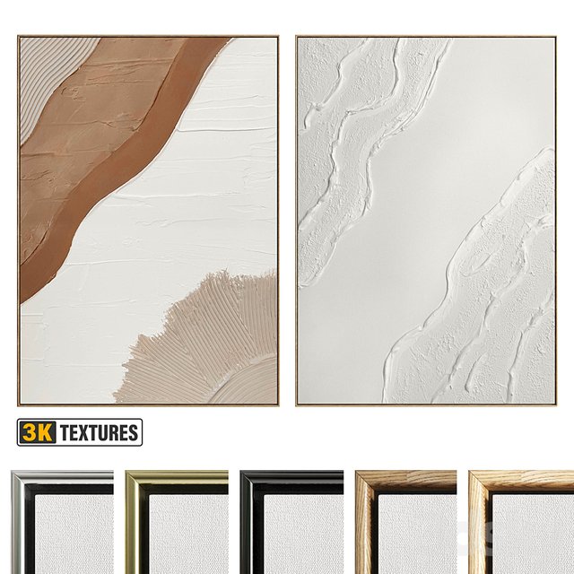 Plaster Two Photo Frame D-544