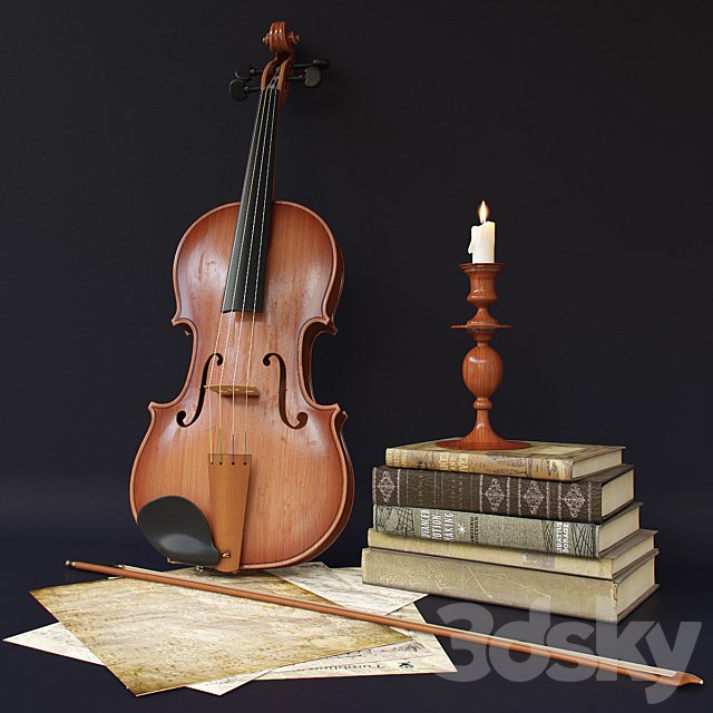 Decorative set of "Violin"