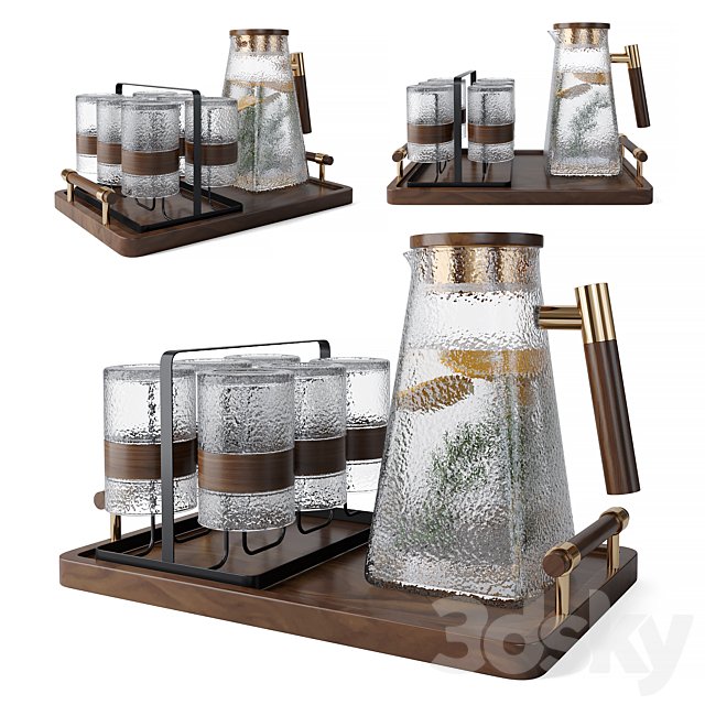 Glass Decanter Set 3