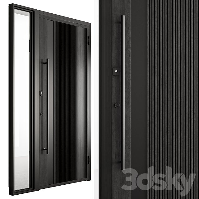 Wooden Front Door - Set 91