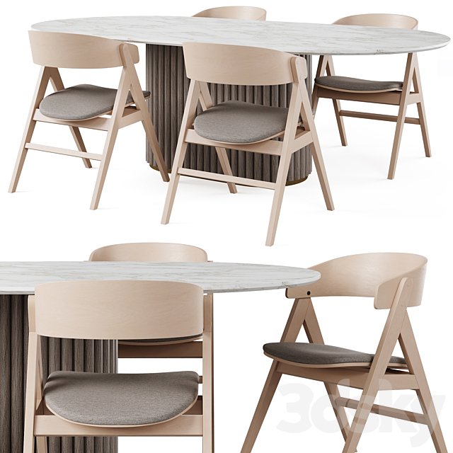NEWMAN Dining Table and WATERTON Chair