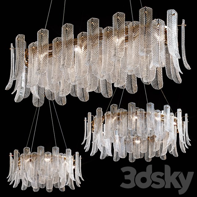 Hanging chandeliers SELVAR by Lampatron
