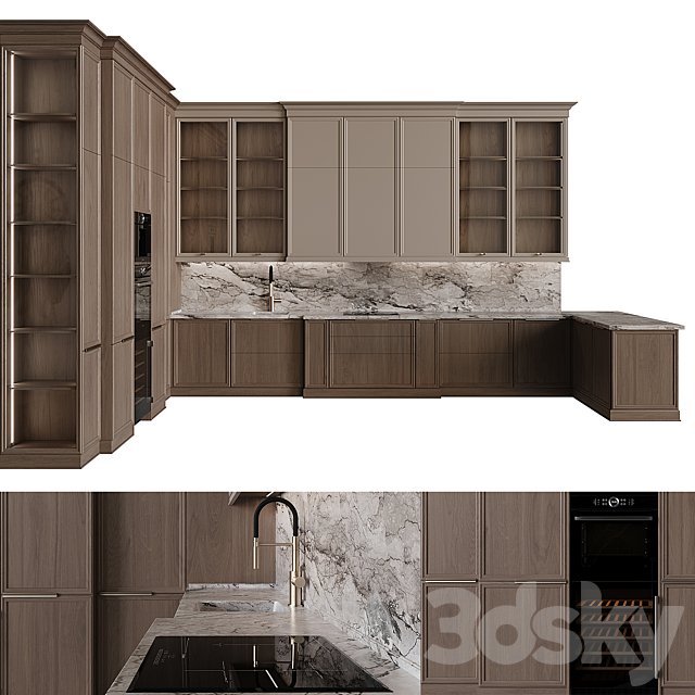 Neoclassical style kitchen 51