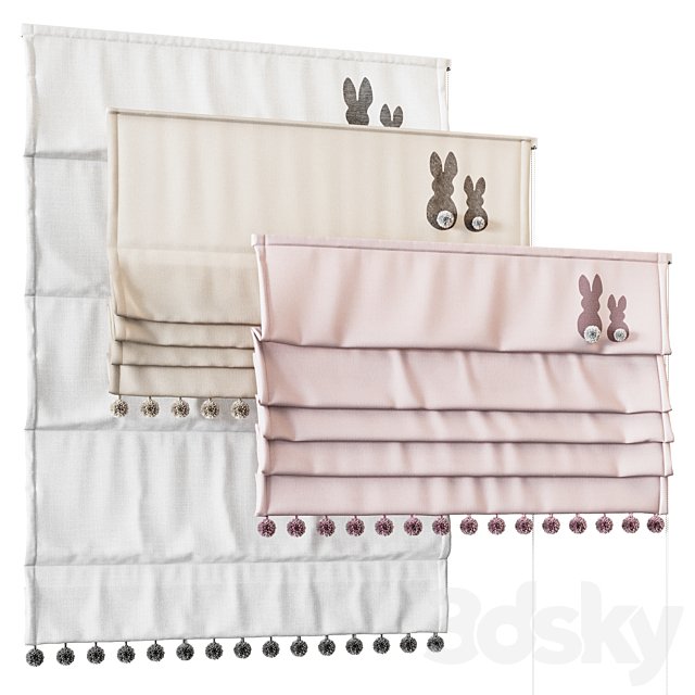 Roman blinds for children's rooms
