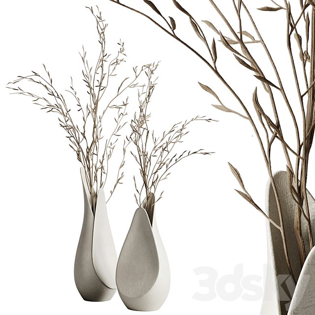 Coals vase from Corner design with branches