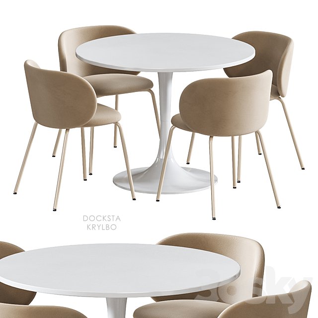 IKEA DOCKSTA KRYLBO table and chairs