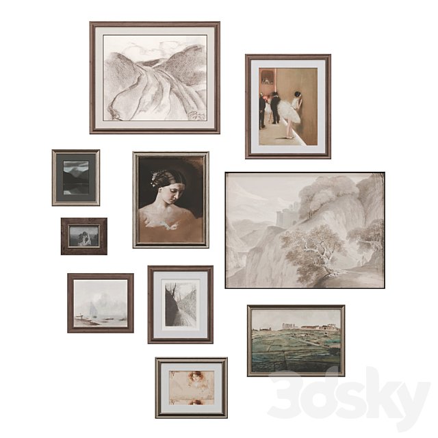 Set of classic paintings 32