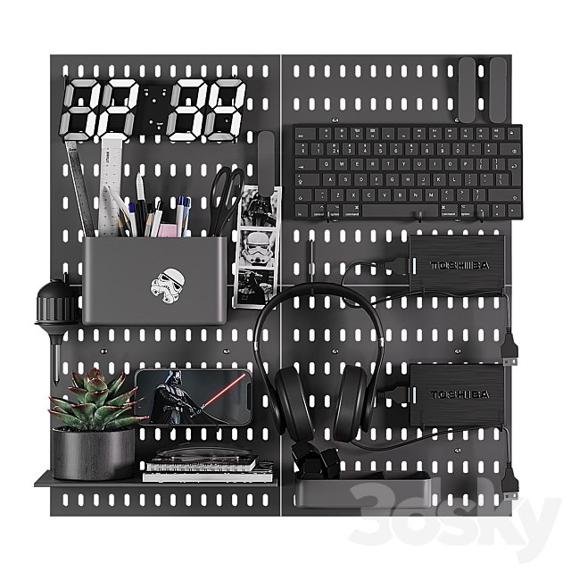 Wall stationery organizer 3