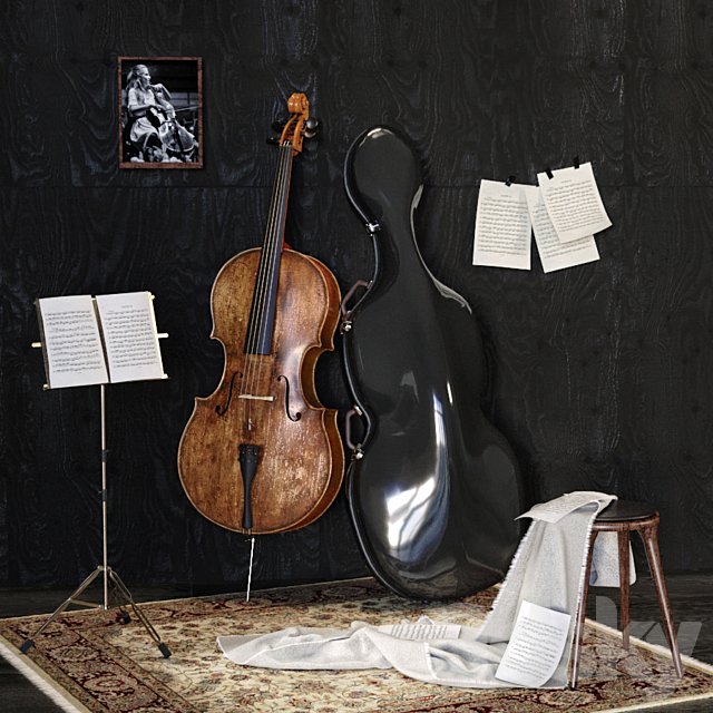 Music Set With Cello