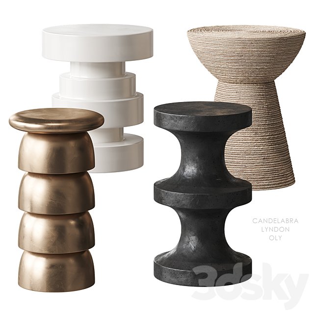 Candelabra Lyndon Oly table