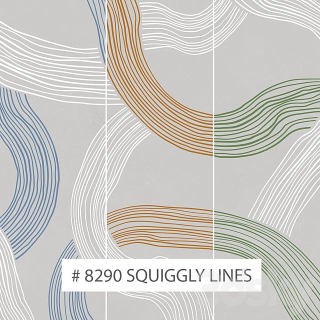 Creativille | Wallpapers | 8290 Squiggly Lines