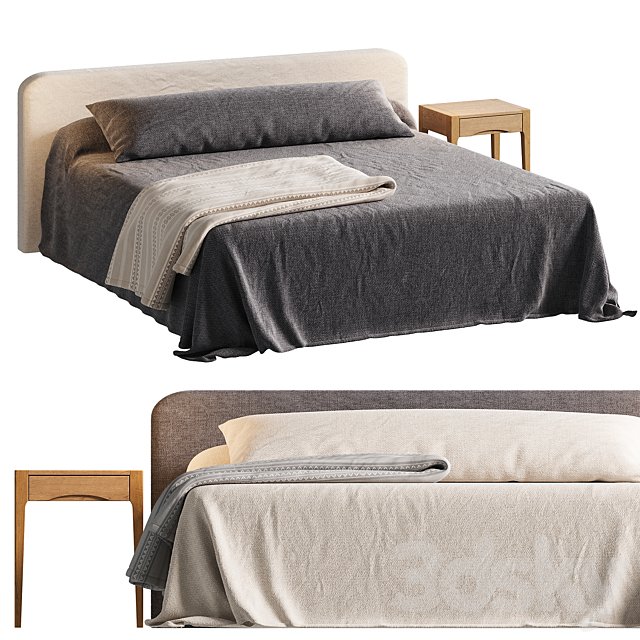 Zara Home bed with nightstand