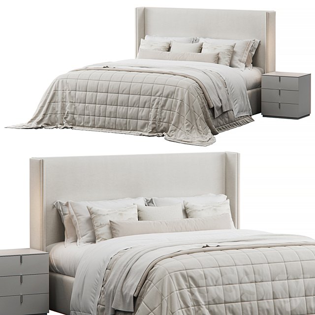 Winged Bed by Lorinzer Living