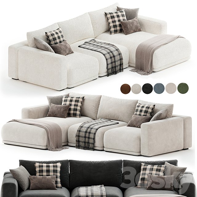 Frances Three Seater Corner Sofa