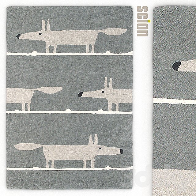 Carpet Scion Mr Fox Silver Rug