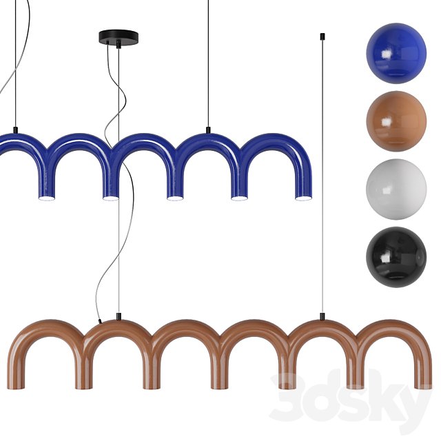 Oblure Arch LED pendant chandelier