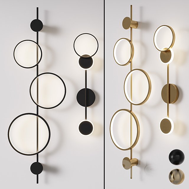 Set of LED wall sconces 1