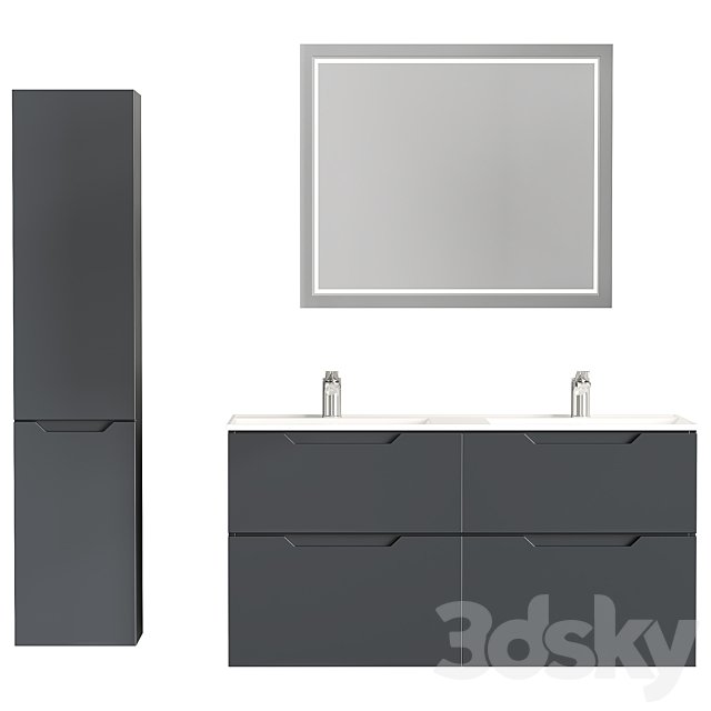 Wall-hung Vanity Unit Raval Vector