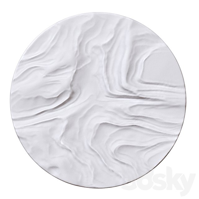 Round abstract panel