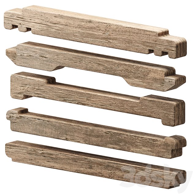set of wooden elements 1
