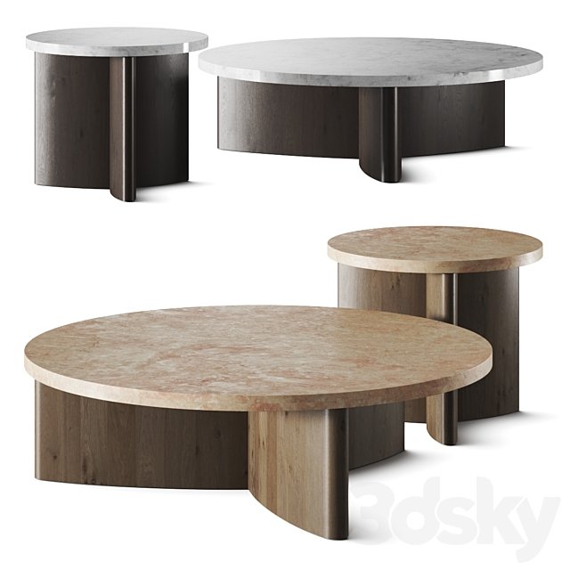 Four Hands Toli Travertine Coffee Table