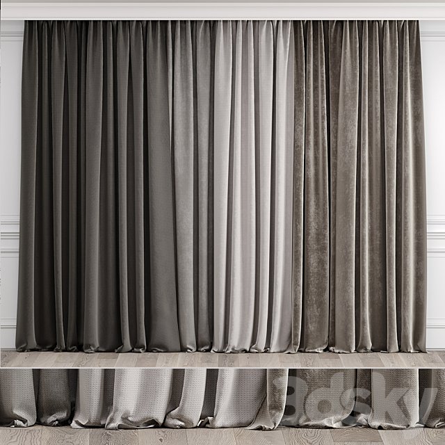 Curtains with moldings 538C