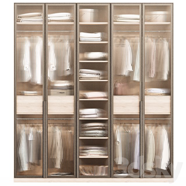 Wardrobe wardrobe with decor