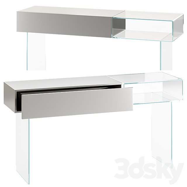 36e8 Glass Console - 1365 - Lago