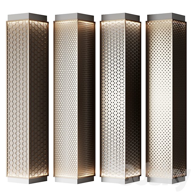 Metal columns with perforation No. 4