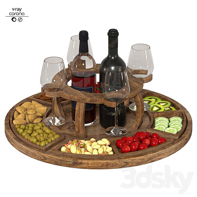 Kitchen set (fruit and nuts)