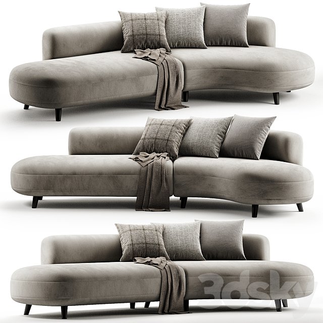 Polyester corner sofa