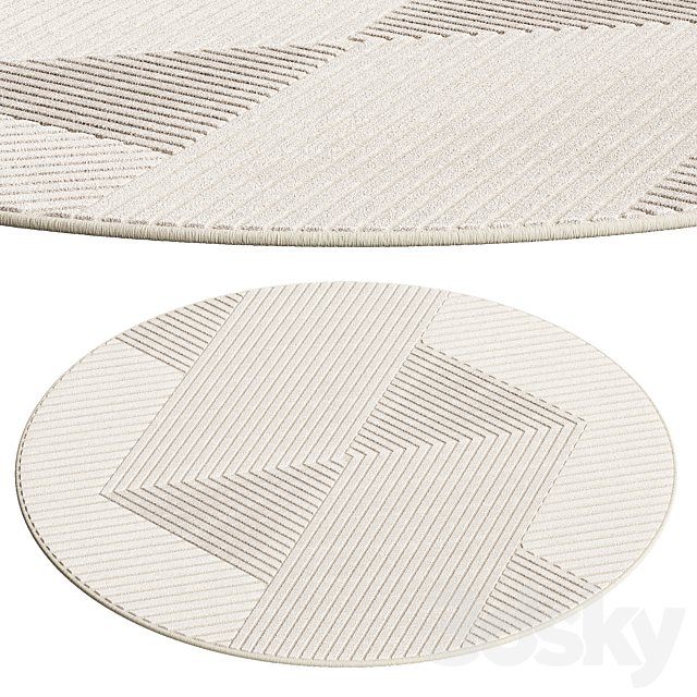 Round Rug Mars by Benuta